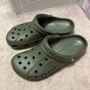 Hunter Green Crocs